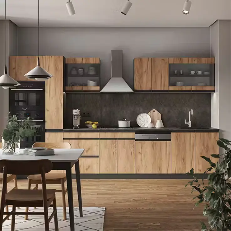 کابینت چوب طبیعی لوکس و لاکچری